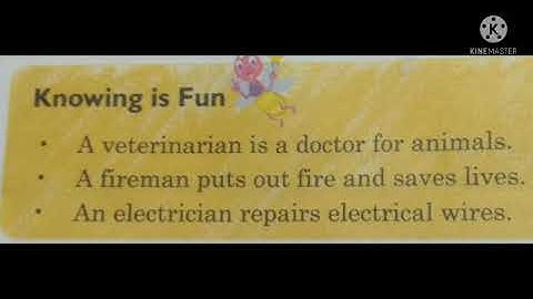 Class- 1 Sub - Evs  CHAPTER: 11 People Around Us -