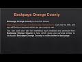 Backpage Orange County| Alternative to backpage | Site similar to backpage | ibackpage