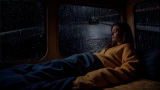 Rain sounds for sleeping   Sleep Fast and Deep with Cozy Rain Sounds in the Car at Night by UDAN Therust 255 views 10 days ago 3 hours, 51 minutes