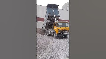 Stone unloading with dump truck #machinery #shortsvideo #amazing #skills #machine #shorts #short