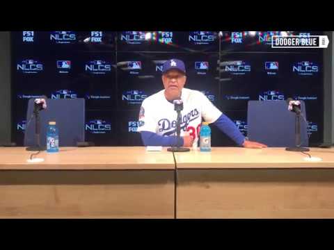 Dave Roberts reacts to Brewers pulling Wade Miley, Dodgers closing in on World Series