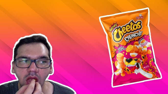 Experimentando Novo Cheetos Crunchy Cheddar White e Patas 