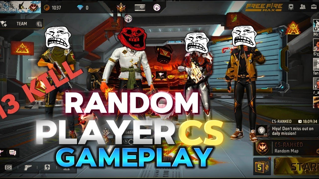 13 Kills CS Rank Match 😱 | Random Squad Carry | Fast Reflex OP Gameplay ...