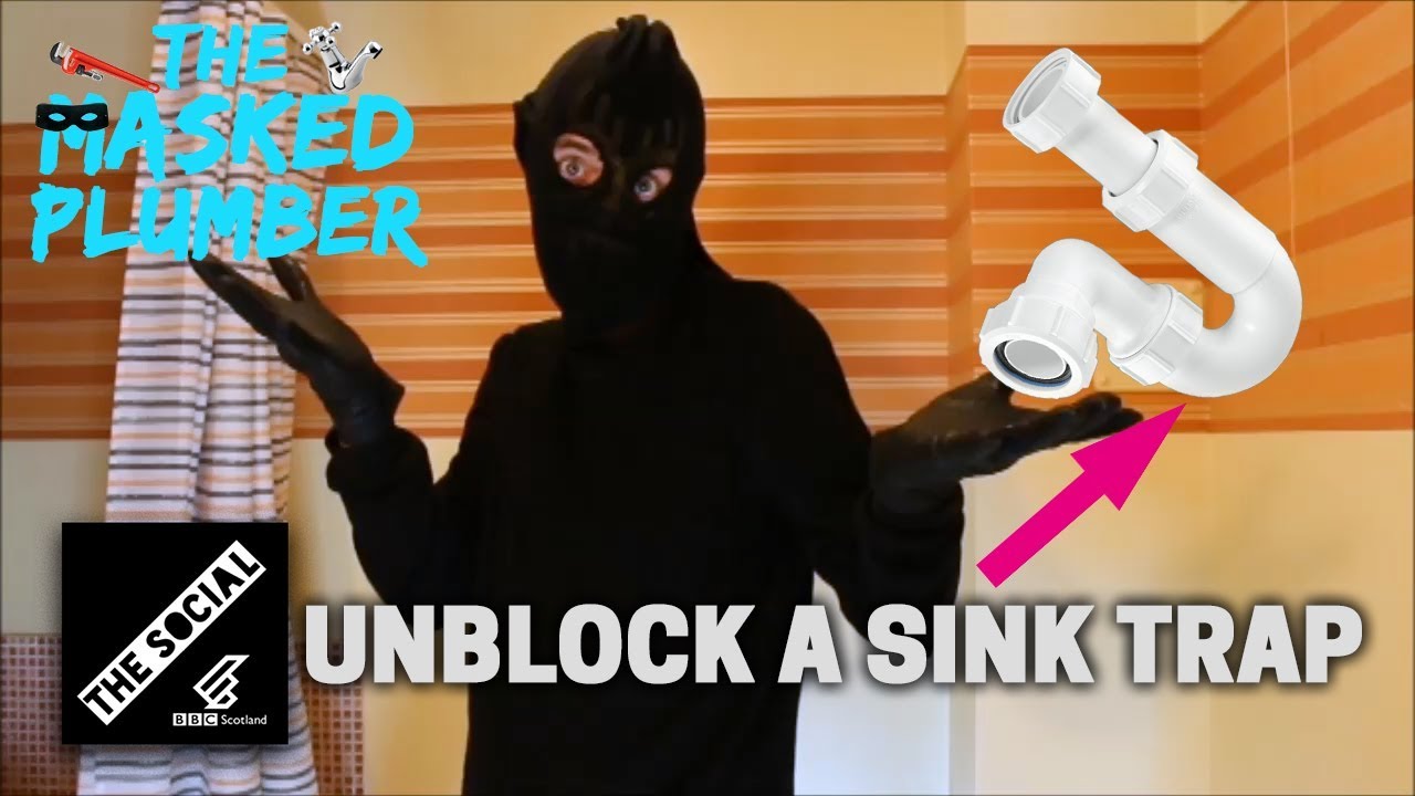 How To Unblock A Sink Trap The Masked Plumber YouTube