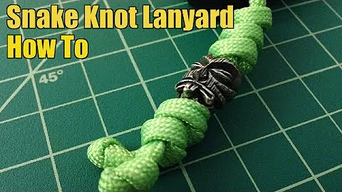 Paracord Snake Knot Lanyard - How To Tie - TheSmokinApe