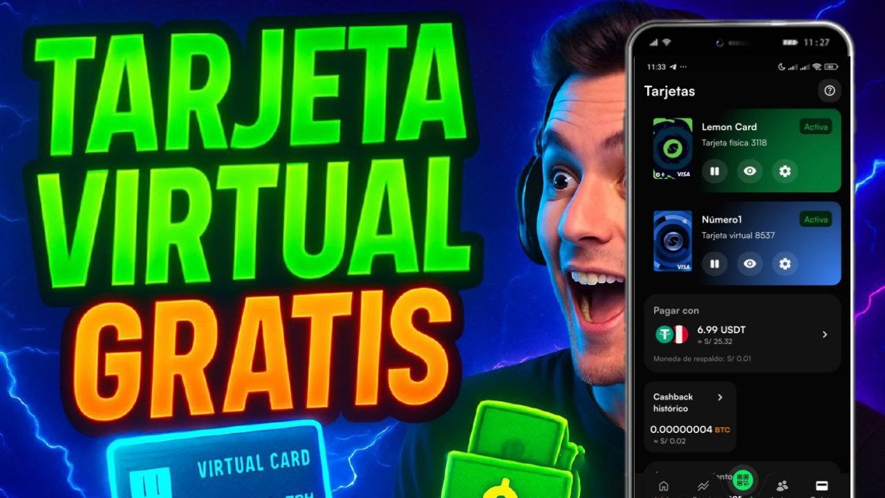 Cómo Crear una Tarjeta Virtual VISA GRATIS para Compras y Pruebas | Lemon Cash 2025
