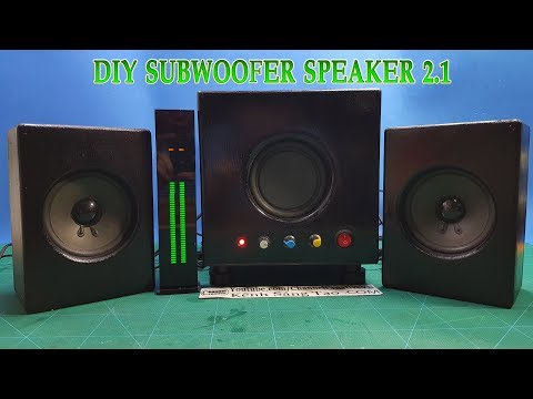 DIY 2.1 Subwoofer Speaker At Home - Part 2