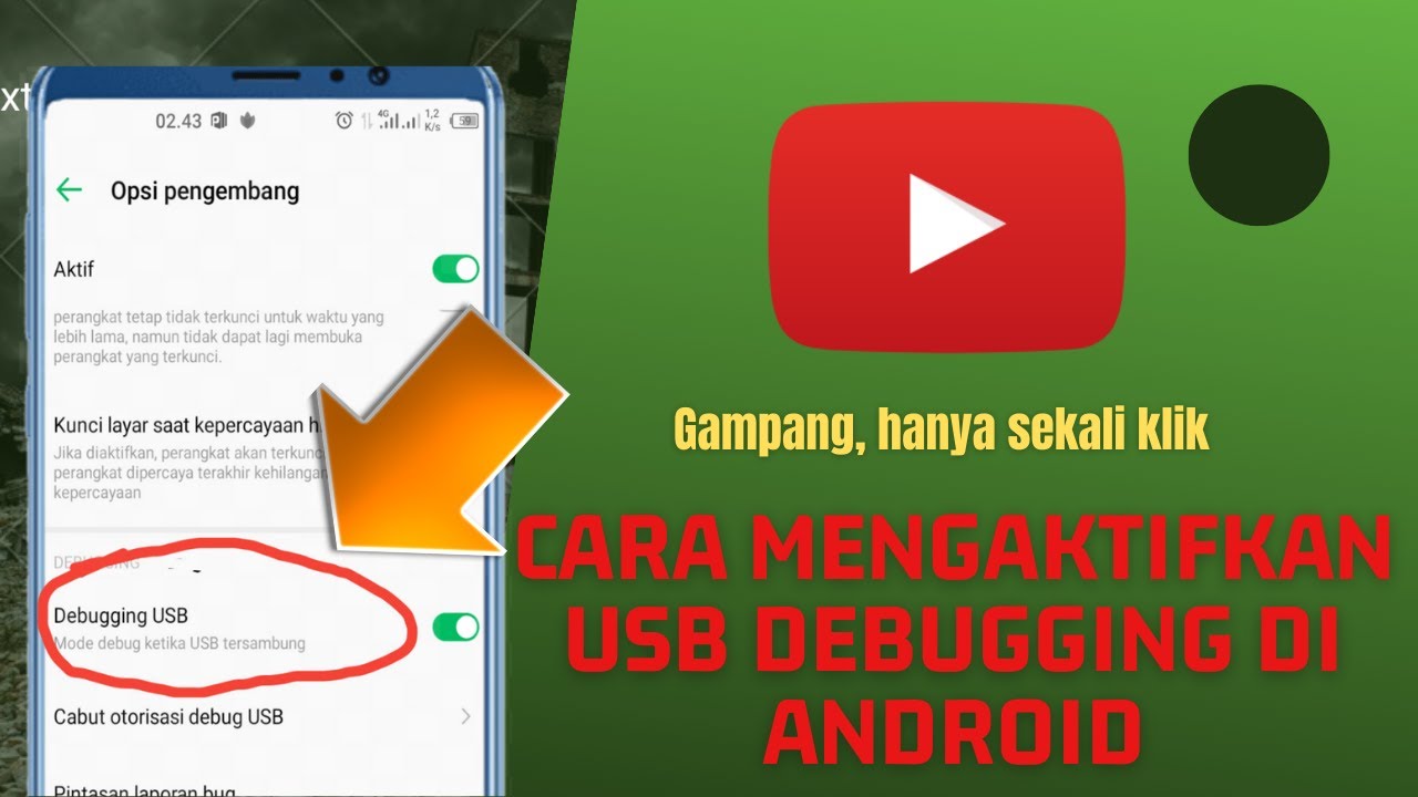 Cara Mengaktifkan USB Debugging Di Perangkat Android - YouTube