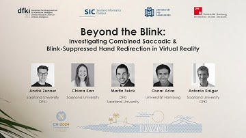 [Talk] Beyond the Blink: Combined Saccadic & Blink-Suppressed Hand Redirection in VR (ACM CHI 2024)