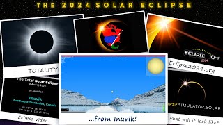 the total solar eclipse of april 8, 2024 from inuvik, nt