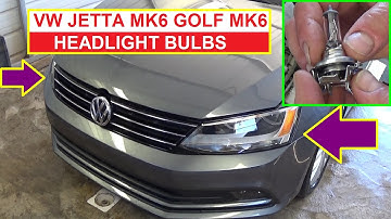 How to Remove and Replace Headlight Bulb on VW Jetta MK6 Vw Golf MK6