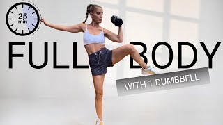 Full Body Workout With 1 Dumbbell | Low Impact | FIRMING & TONING