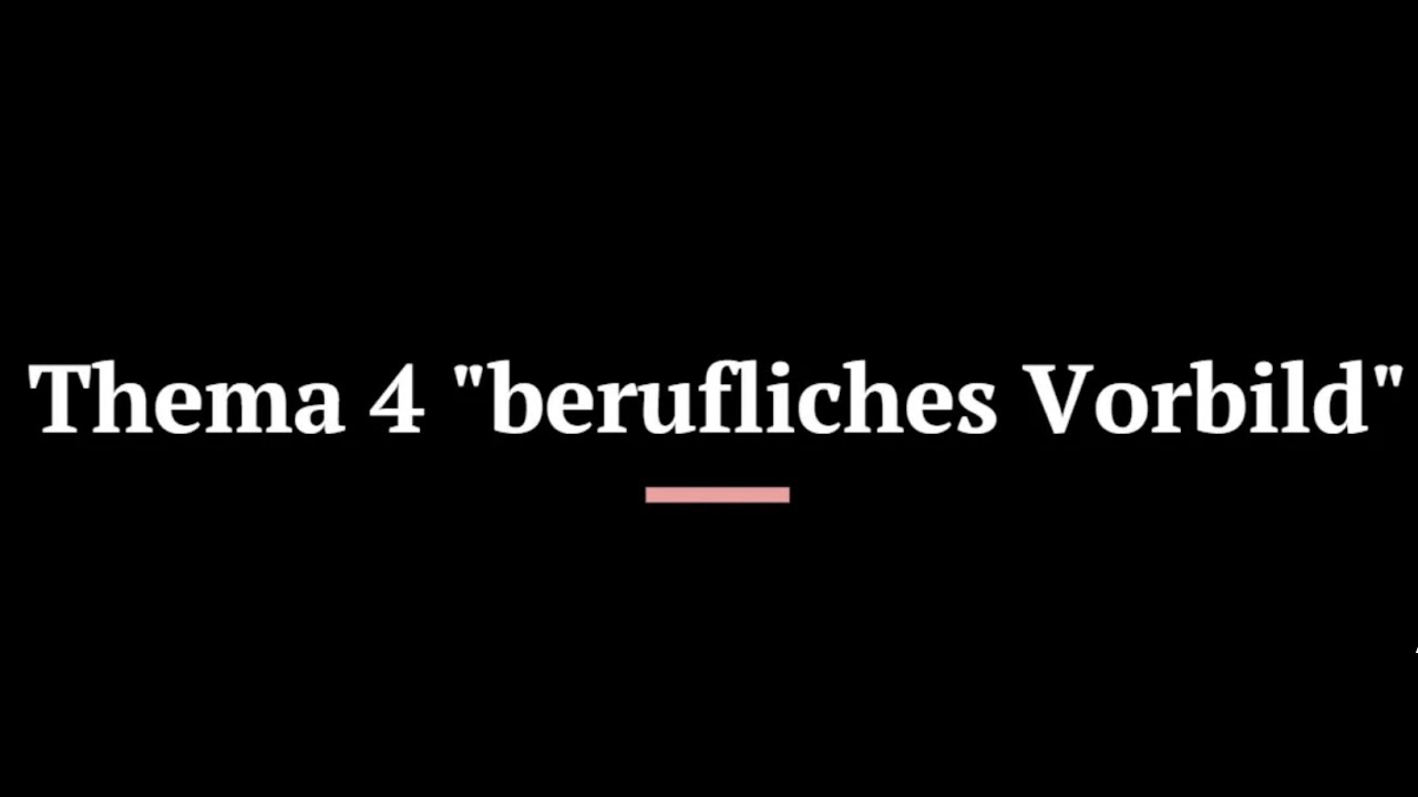 Berufliches Vorbild B2 Beispiel Thema 4 "berufliches Vorbild" (TELC Deutsch Test für BERUF B2) - YouTube
