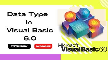 Data Type in Visual Basic ||Visual Basic Tutorial|| video -9