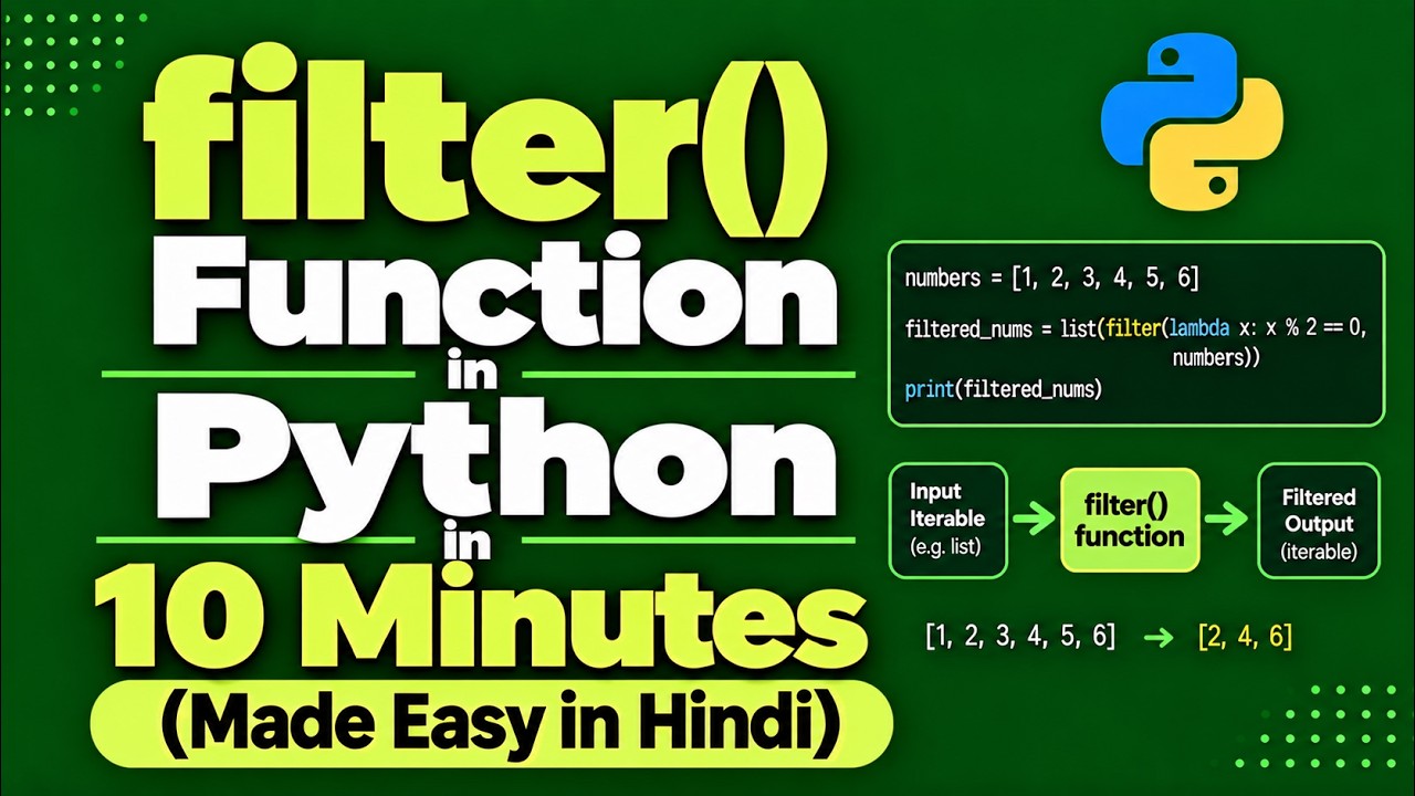 filter Function in Python : Syntax and applications with many examples