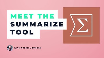 Meet the Summarize Tool in Alteryx