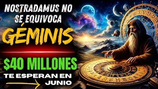 Nostradamus Predijo: El Signo de Géminis RECIBIRÁ una Gran Suma de 40 MILLONES durante Junio de 2024