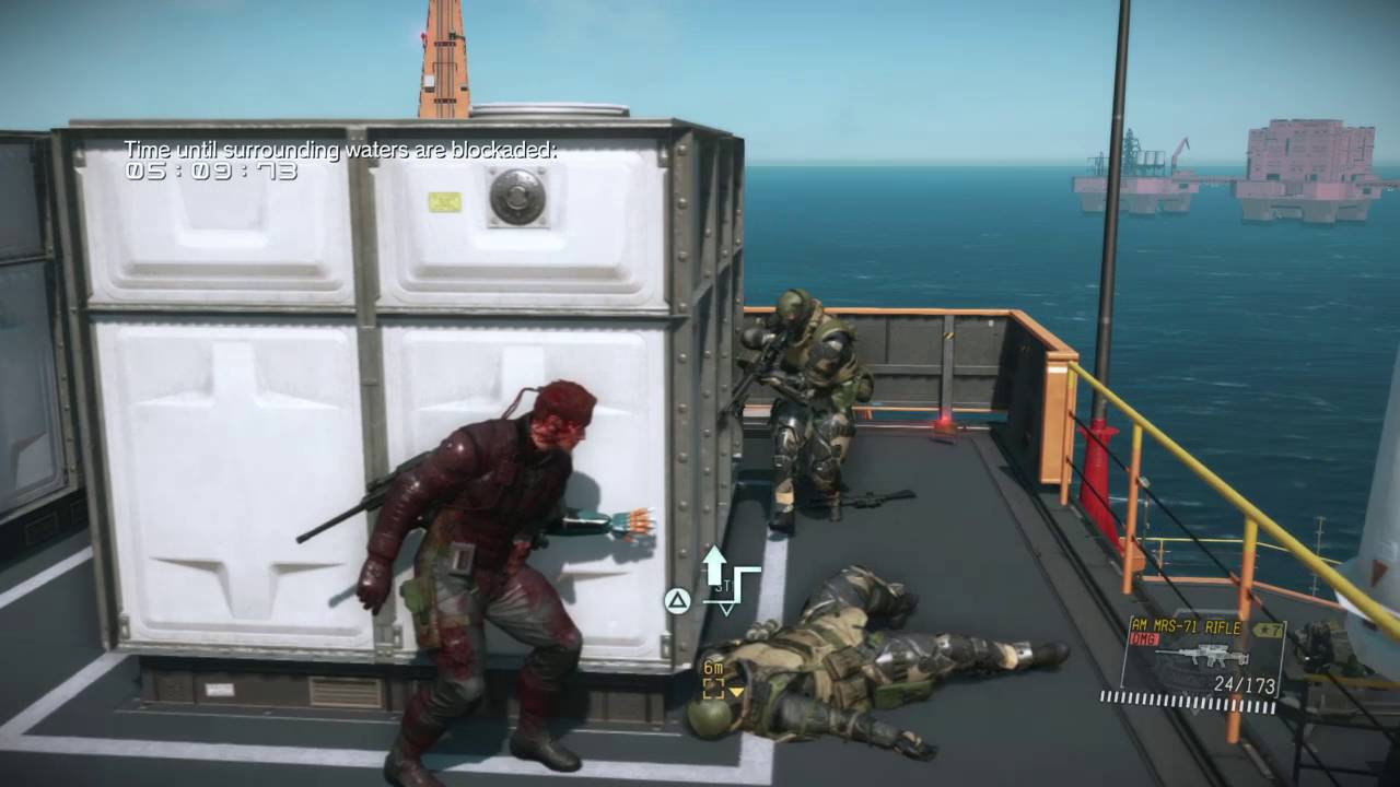 Metal Gear Solid V Fob Soldier Talks To Guard Dog Youtube