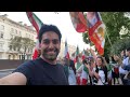  live celebrations outside iran embassy in london after helicopter crash