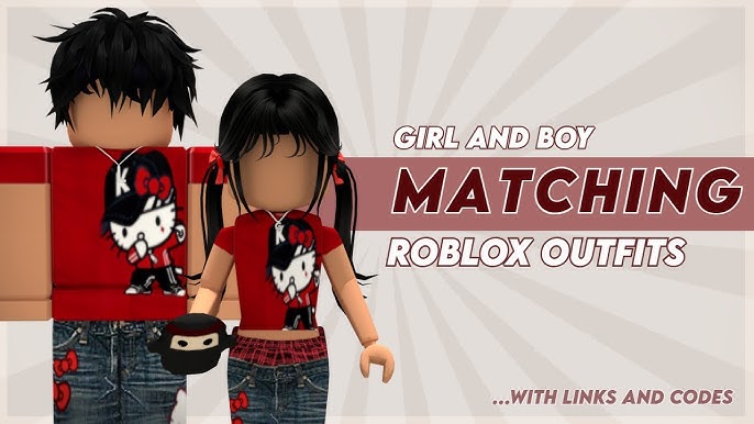 MATCHING roblox outfits - girl and girl w/ codes & links