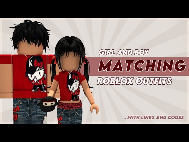 MATCHING roblox outfits - girl and girl w/ codes & links