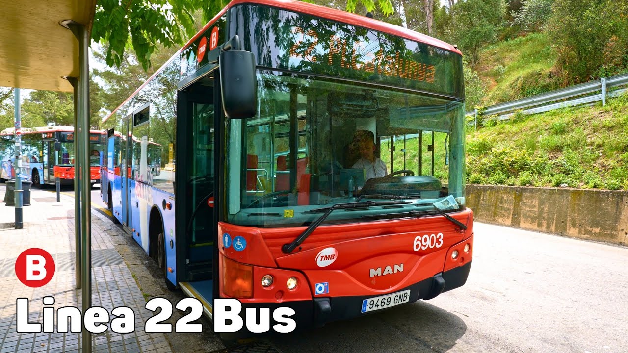 Автобус линии 22 - Барселона, Испания - Полное путешествие