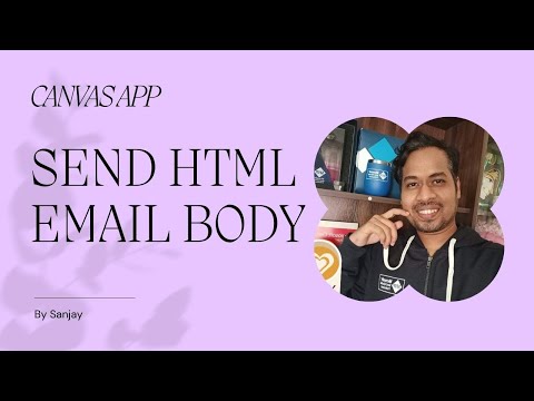 Send email with HTML Email body in Canvas App Power Apps
