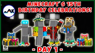🎂 DAY 1 Free Items and Cape Talk Minecraft's 15th Birthday Minecraft Celebration 🥳