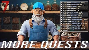 MORE TRADER QUESTS | 7 days to die mods