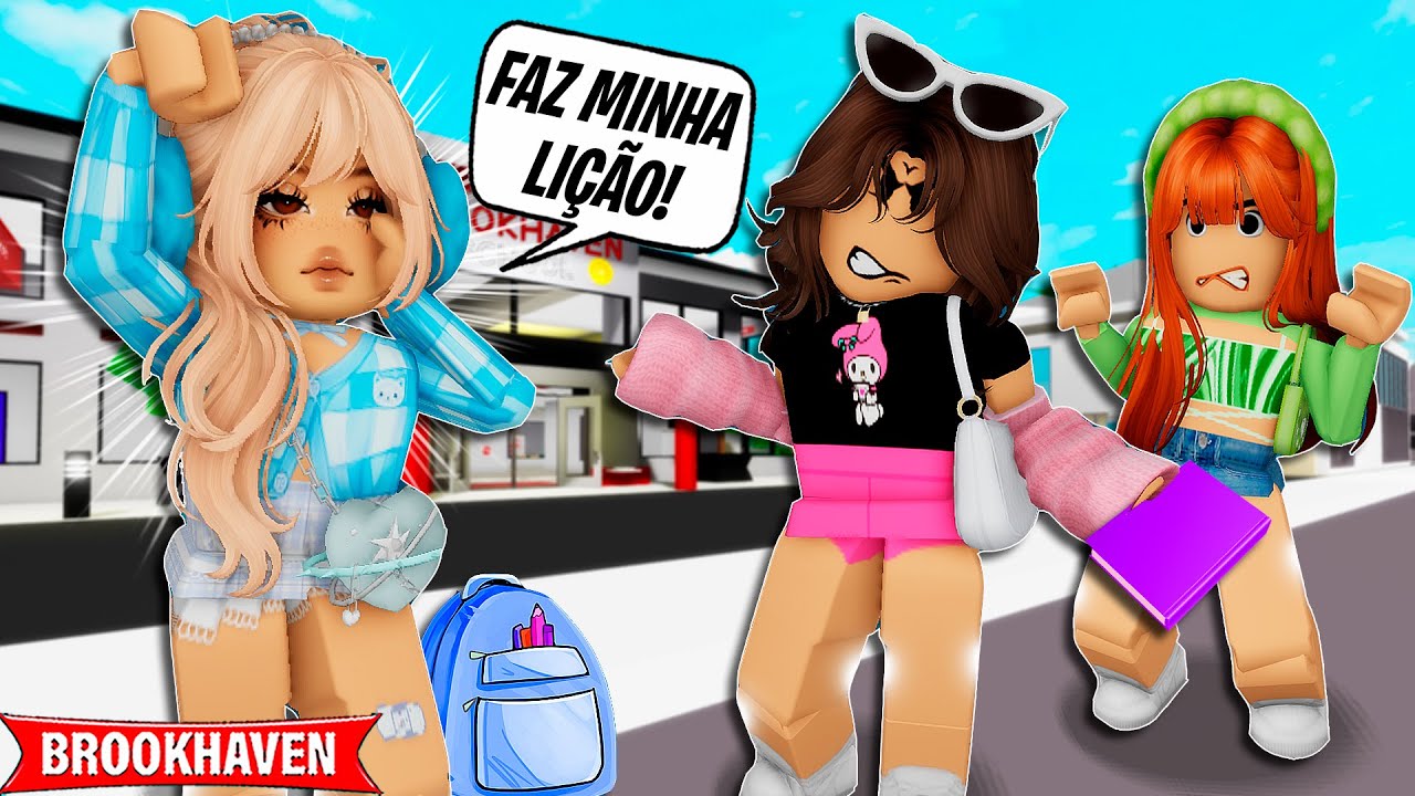 A MINHA AMIGA me TROCOU pela MENINA RICA  Historinhas Brookhaven Roblox  Bibi e Lud 