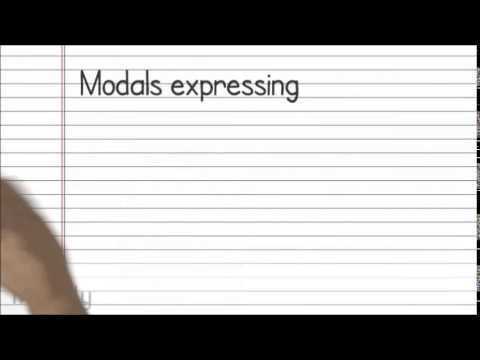 Modals Expressing Obligation And Necessity