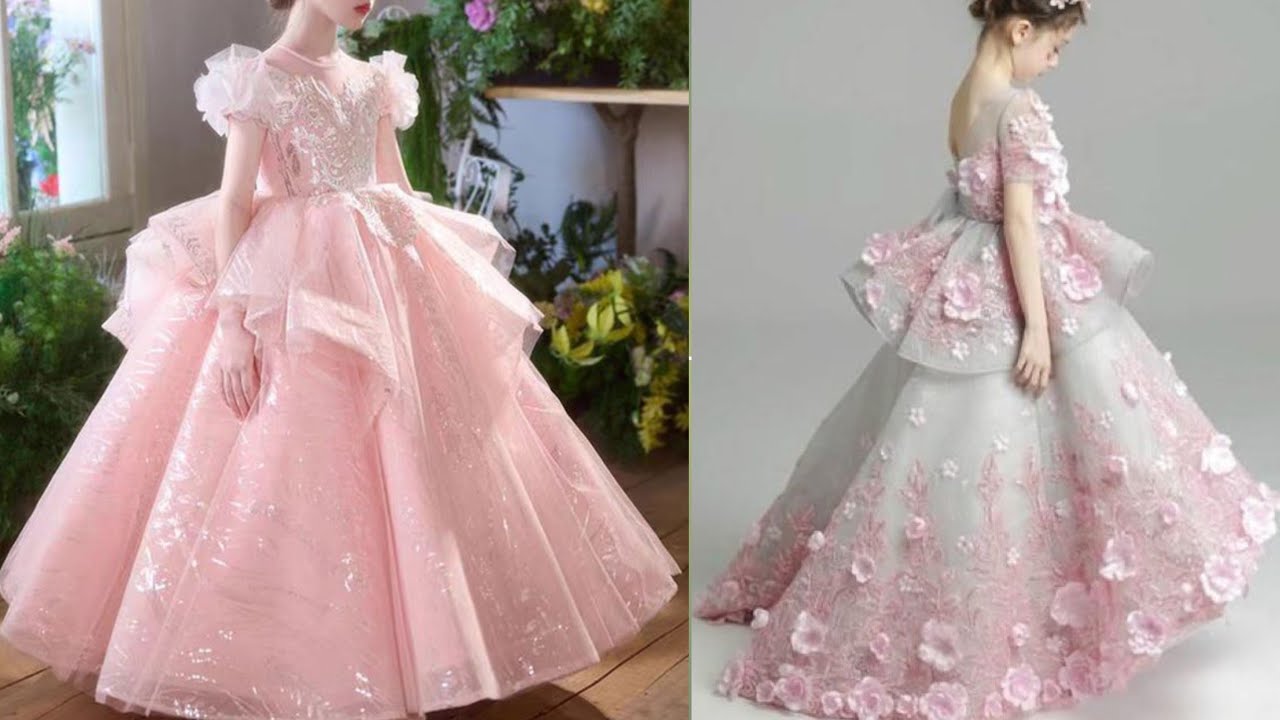 Baby girls special happy birthday frocks design