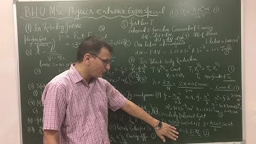 BHU MSc Physics Entrance Exam Special ( 15 Solved Problems with Full Discussion)