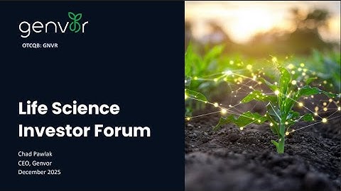 Genvor Inc. (OTCQB: GNVR): Virtual Investor Conferences