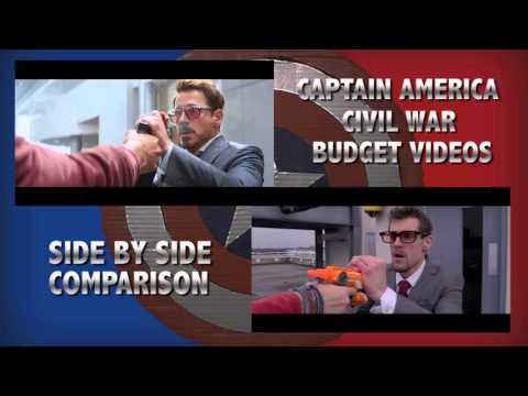 Captain America: Civil War Trailer (Side By Side Comparison) - Budget Videos