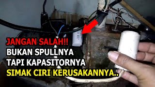 Ciri pompa air yang rusak kapasitornya selain lemah juga panas dan tidak stabil