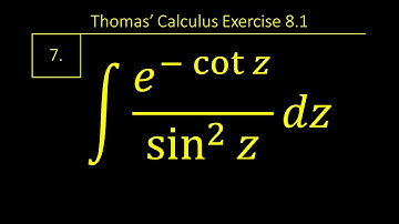 Exercise 8.1 Question 7 || Thomas Calculus 14th edition || Chapter 8