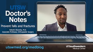 Doctors Notes: Prevent falls and fractures
Kelechi Okoroha, M.D., Associate Professor of Orthopaedic Surgery, talks about ways to reduce risks of falling and prevent fractures. Doctors Notes: Prevent falls and fractures