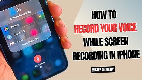 How To Record Your Voice While Screen Recording In iPhone