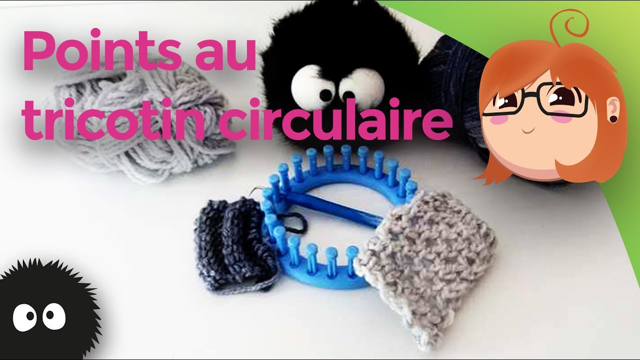 point godron- point diamant tricotin circulaire