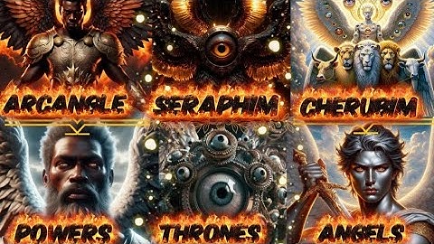 The 9 rank of angels :  Angelic Hierarchy A Guide to the 9 Choirs of Angels #biblestories #angles 