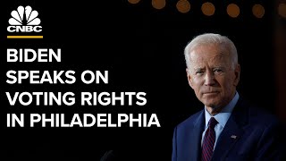 President Biden gives major voting rights speech in Philadelphia — 7/13/21