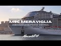 Msc meraviglia  departure from genoa