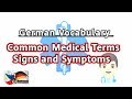 German Vocabulary : Common Medical Terms - Signs and Symptoms