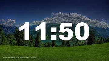 11 minutes 50 seconds [710 secs] clock timer countdown || Alarm Focus || Chill Music