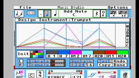 Amiga - The Music Studio - Quick Sound Synthesis Demo
