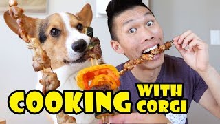 COOKING Kebabs with my CORGI Dog || Life After College: Ep. 635