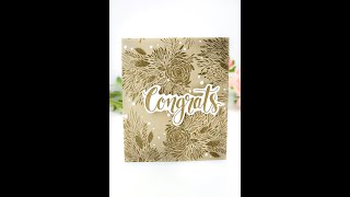Unity Quick Tip: Tone on Tone Stamping- Clean and Simple Floral Edition