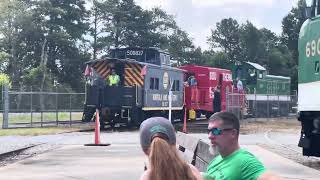 Southern 8202 passes SOU 6901 filmed on 8/5/23