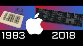 Evolution OF  Apple keyboard   [1983 - 2018]